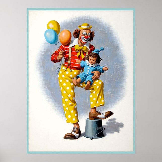 Póster Pintura de payaso 6 (Frente)
