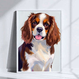Póster Pintura de perro Cocker Spaniel