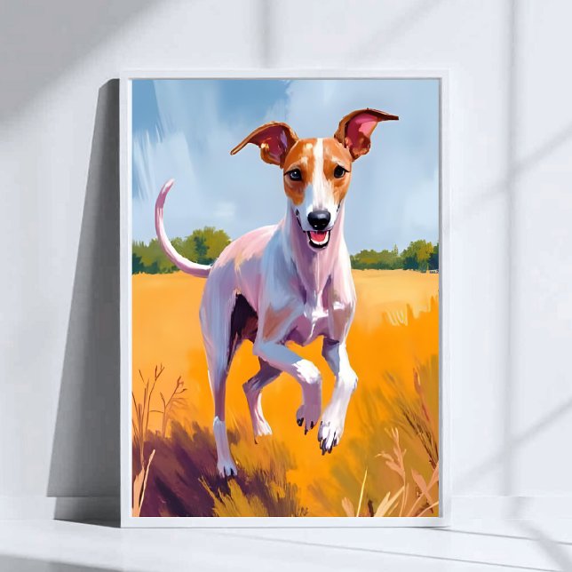 Póster Pintura de perro galgo italiano (Subido por el creador)