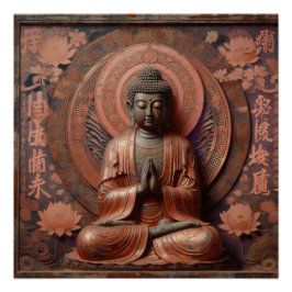 PÓSTER PINTURA DE PETRÓLEO BUDA #36