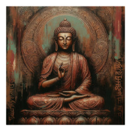 PÓSTER PINTURA DE PETRÓLEO BUDDHA #1