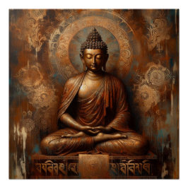 PÓSTER PINTURA DE PETRÓLEO BUDDHA #2