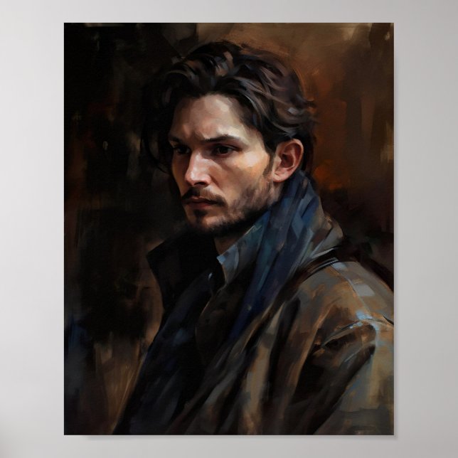 Póster Pintura de petróleo de Ben Barnes Oscuro Kirigan (Frente)