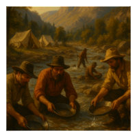 Pintura de petróleo que representa la fiebre del o