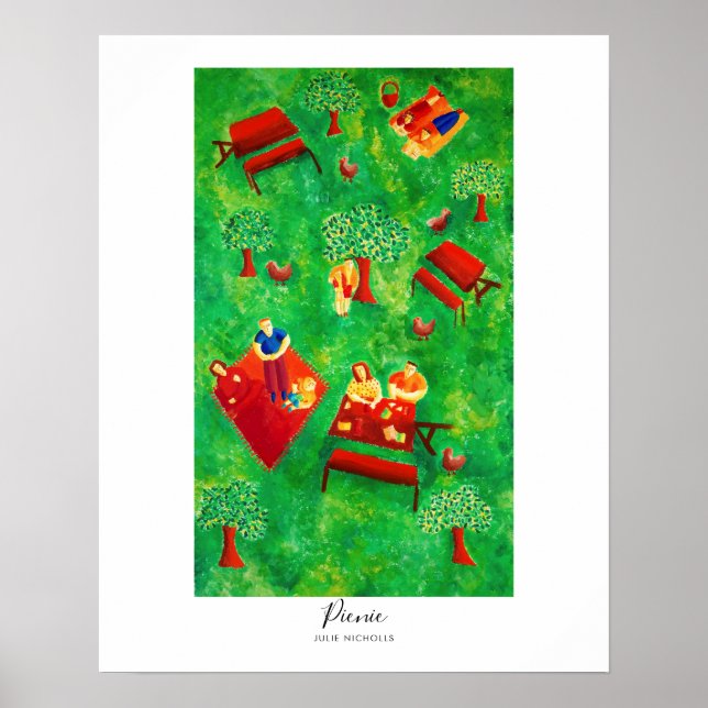 Póster Pintura de picnic (Frente)