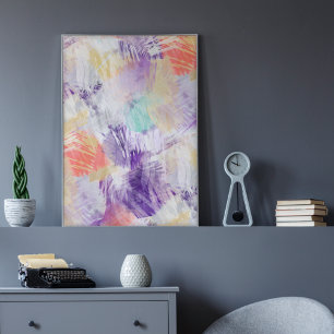 Póster Pintura de Pincel de Pintura de Pincel con un colo