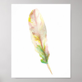 Póster Pintura de plumas acuáticas de ©Lorena Depante
