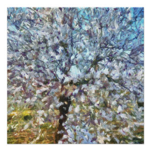 Póster Pintura de Pointillism de primavera