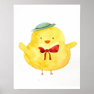 Póster Pintura de pollo | Galería con marcos