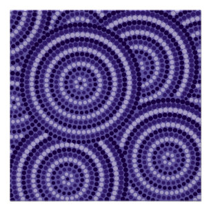 Póster Pintura de punto aborigen