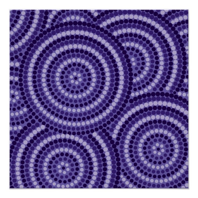 Póster Pintura de punto aborigen (Anverso)