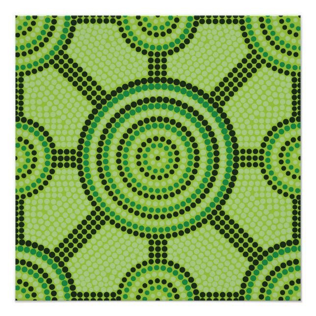 Póster Pintura de punto aborigen (Anverso)