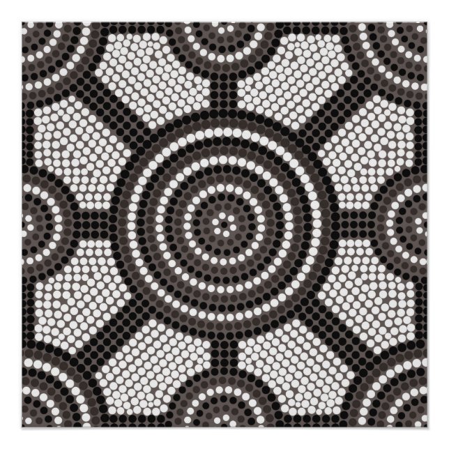 Póster Pintura de punto aborigen (Anverso)