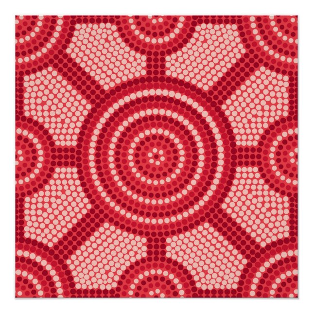 Póster Pintura de punto aborigen (Anverso)