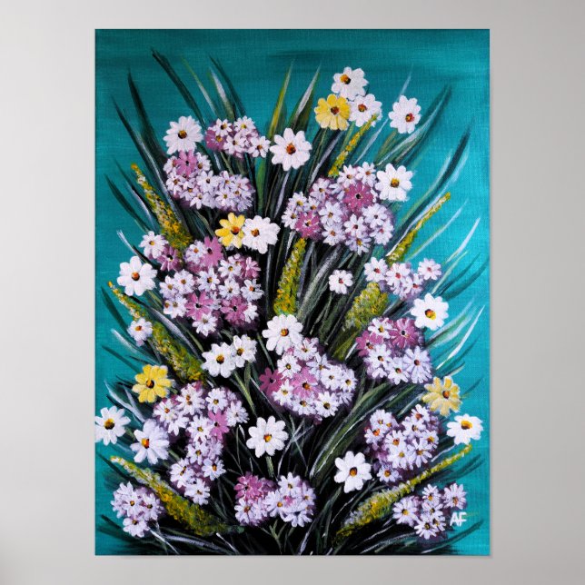 Póster Pintura de Ramo de Primavera de Alfred Fox (Frente)