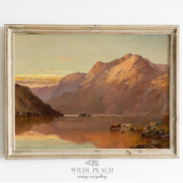Póster Pintura de rancho de vintage del paisaje de la reg