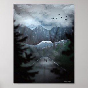 Póster Pintura de referencia nº 4 del polo ártico-norte