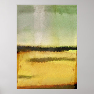 Póster Pintura de resumen digital de tres líneas