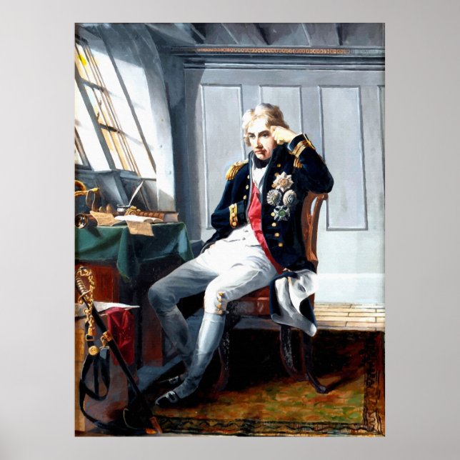 Póster Pintura de retratos de Lord Nelson (Frente)