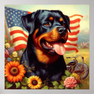 Póster Pintura de rotulier vintage