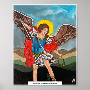 Póster Pintura de San Miguel el Arcángel de Alfred Fox