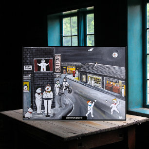 Póster Pintura de Snow Town de Alfred Fox