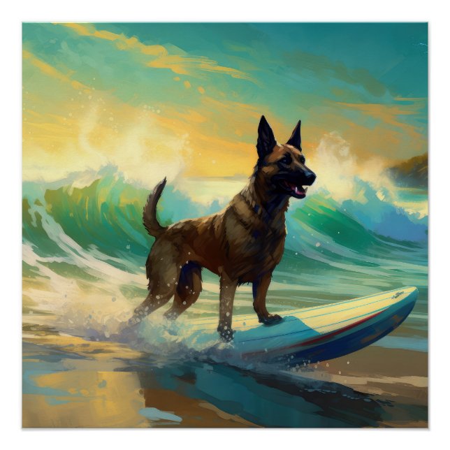 Póster Pintura de surf de Malinoi en Bélgica (Anverso)