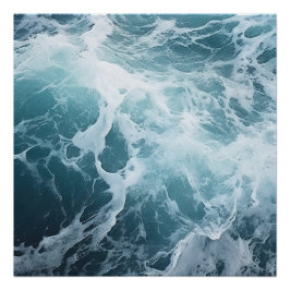 Póster Pintura de surf en espuma