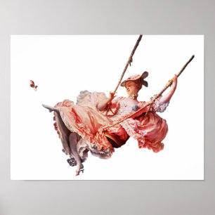 Póster Pintura de Swing de Jean-Honoré Fragonard