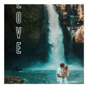 Póster Pintura de tela de Zazzle Love