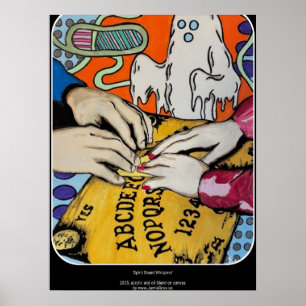 Póster Pintura de ‘The Spirit Board Whispers’ sobre una