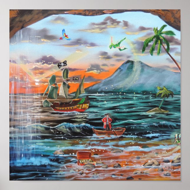 Póster Pintura de Tinker Bell de Peter Pan Hook (Frente)