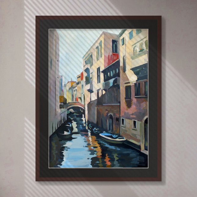 Póster Pintura de un canal de Venecia, Italia (Subido por el creador)