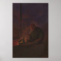 Pintura de un motivo de consumición del hombre