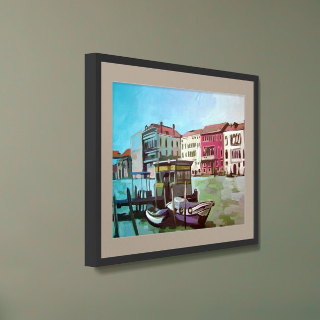 Póster Pintura de una estación de vaporetto - Venecia, It (Subido por el creador)