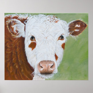 Póster Pintura de vaca 16 x 20