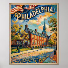 Póster Pintura de Van Gogh en el Salón de la Independenci