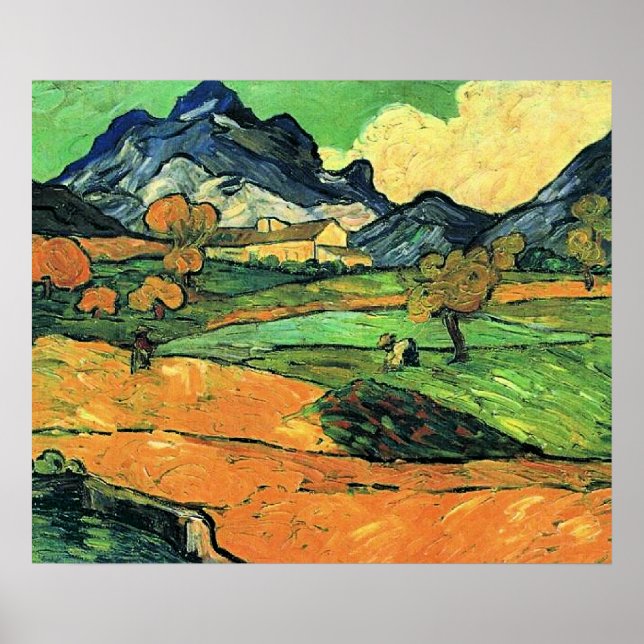 Póster pintura de Van Gogh, Monte Gaussier, (Frente)