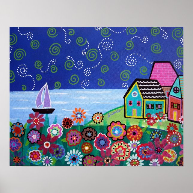PÓSTER PINTURA DE VELERO CAPRICHOSA (Frente)