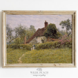 Póster Pintura de vintage de campo