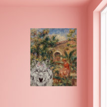 Pintura de Wolf y Renoir en una granja