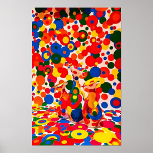 Póster Pintura de Yayoi Kusama