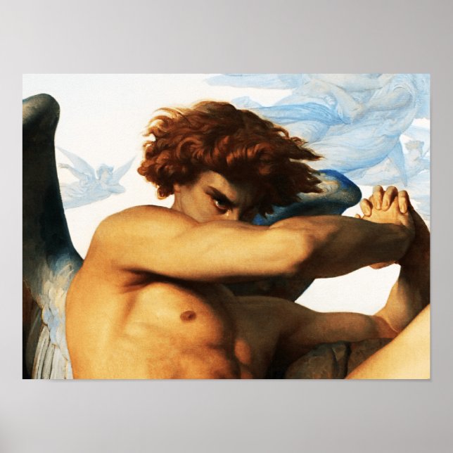 Póster Pintura del ángel caído por Alexandre Cabanel (Frente)