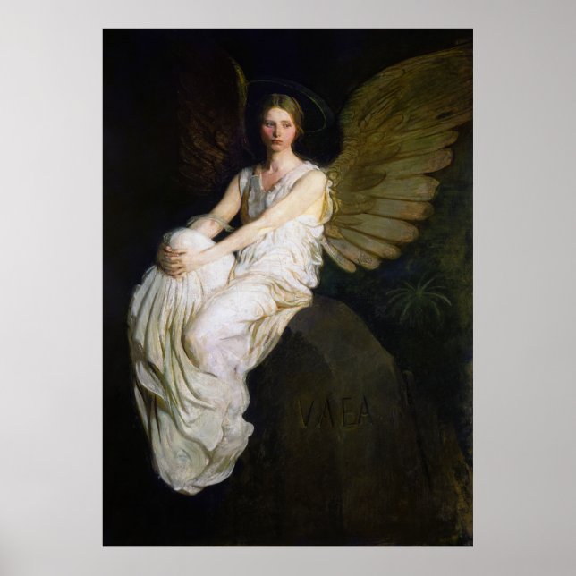 Póster Pintura del antiguo Abbott Handerson Thayer Angel (Frente)