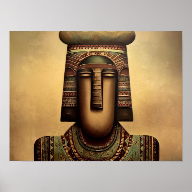 Póster Pintura del Antiguo Egipto (Frente)