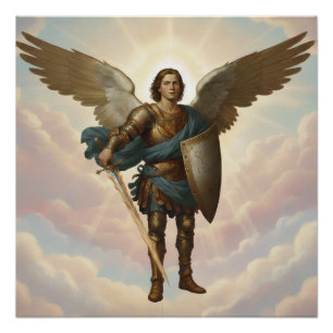 Póster Pintura del Arcángel Miguel Ángel Miguel