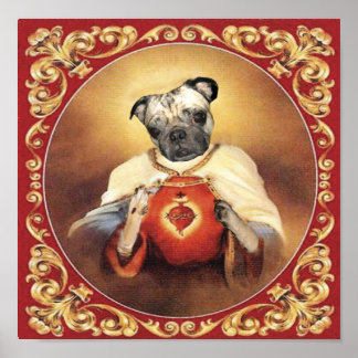 Póster Pintura del corazón sagrado de Chewie