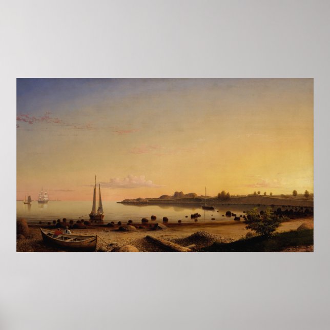 Póster Pintura Del Fuerte De Fase 1862 De Fitz Henry Lane (Frente)