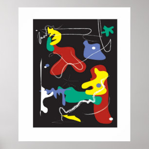 Póster Pintura del goteo