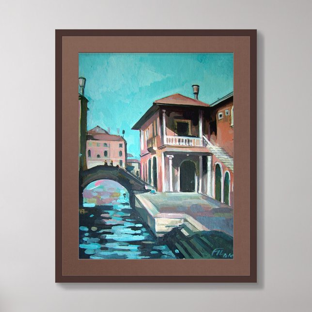 Póster Pintura del mercado de pescado de Rialto, Venecia, (Subido por el creador)